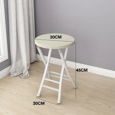JIAJU Metal frame Foldable Chair foldable stool chair Portable Folding Chair Lunch Break Leisure Bedroom High Quality Simple Dining Kitchen Chair 折叠椅