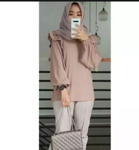 ATASAN BLUS ANISYA/ATASAN/BLUS/CRINKEL AIR FLOWER/FASHION WANITA TERBARU 2023/ATASAN WANITA TERBARU/PAKAYAN WANITA TERMURAH