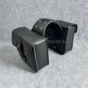 Cặp túi da treo hông xe máy xe motor mẫu 25cm có khoá
