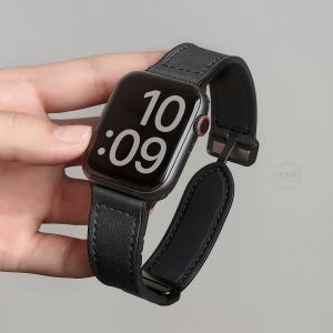 Leather Strap compatible with Redmi Watch 6/5/4/3/2 Lite/Active Replaceable Bracelet Loop for Xiaomi Band 10/9/8 Pro Smartwatch Belt Suitable for Men and Women Soft Fashion Durable Smooth