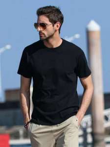 Bluesgirls-615 KOREAN T-SHIRTS SHORT SLEEVE ROUND NECK CASUAL FOR MEN.
