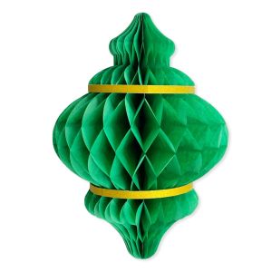 Lampion Idul Fitri Elegan Dekorasi Lebaran Ungu/Hijau/Kuning Ornamen Gantungan Kertas Accessories Dekorasi Lebaran Dekorasi Idul Fitri