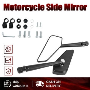 Motorcycle Side Mirror Anti-glare Rotatable Control High Definition Large Rearview Mirror Universal