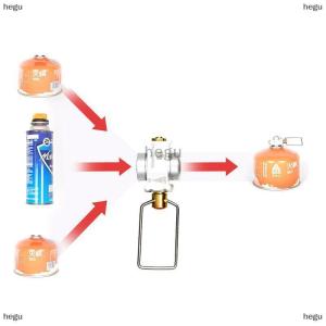 [COD] hegu Cắm trại gas Saver cộng với gas chuyển đổi Shifter Refill phẳng Tank chuyển đổi Bộ chuyển đổi