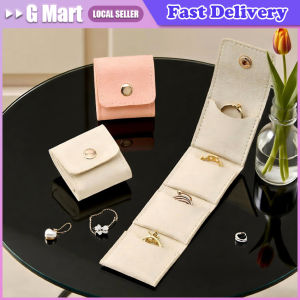 Portable Mini Jewelry Organizer Bag With Multiple Compartments For Rings Necklaces Earrings Travel Storage Bag