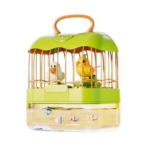 Funny Bird Cage Electronic Toy Musical Singing Talking Parrot Toy Pet Music Talking Electric Toy with Fish Bowl