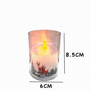 LED Xmas Merry Christmas Swinging Candle Smokeless Flameless Swing Candles Light Lighting Night Lamp Party Decoration