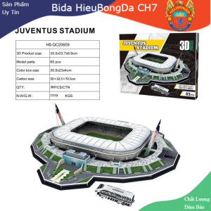 Mô hình sân vận động bóng đá SVĐ Juventus Stadium đồ chơi lắp ghép sân vận động bóng đá JUVE mô hình giấy 3D độc đáo - Nghị Thể Thao Bóng Đá Bida