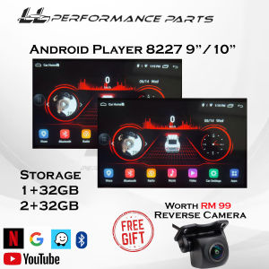 Android Player 8227 9" 10" inch 1+32G 2+32G 4+32G Quad Core Car Multimedia MP5 Player Free Rervese Camera