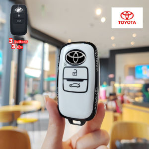 หุ้มกุญแจรถโตโยต้าขอบสีดำ Tpu สำหรับ Veloz/raize/avanza/yaris Ativ/yaris CORSS พวงกุญแจที่สวยงาม