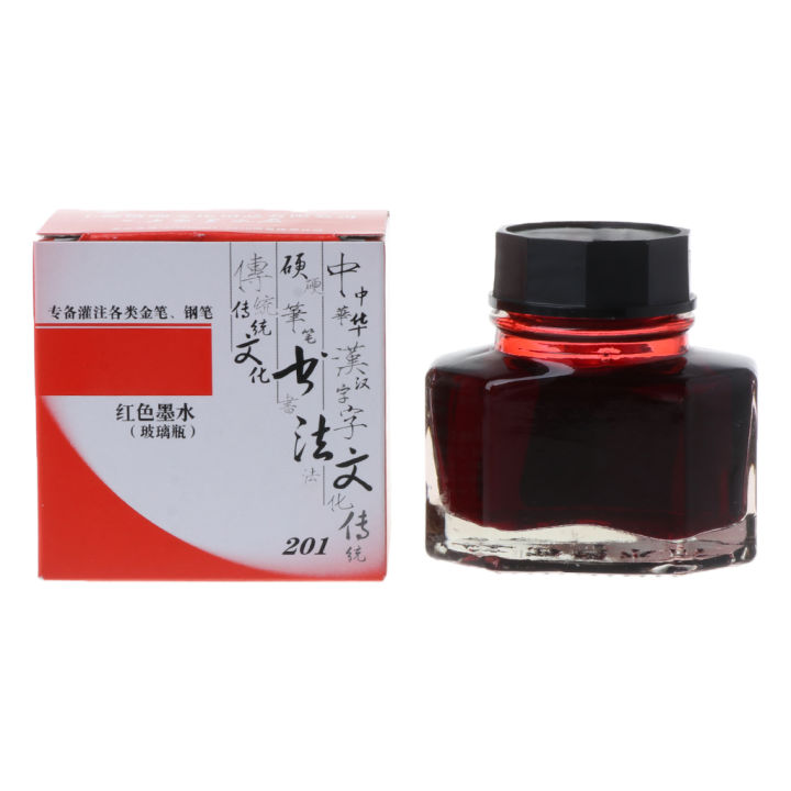 【Ready Stock】50ml Bottled Glass Smooth Writing Fountain Pen Ink Refill ...