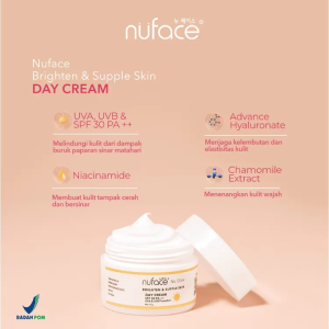 Paket Skincare Nuface Nu Glow 3in1 Brighten & Supple Skin Mencerahkan dan Meratakan Warna Kulit