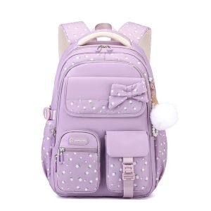 DORADO Multicolor Bowknot Backpack Large Capacity Lightweight Shoulder Bag High Quality 3D Bowknot School Bag Student
