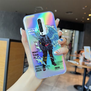 Điện thoại di động Ốp điện thoại cho OPPO reno2 Z reno2 f reno4 Anime trường hợp trường hợp đầy màu sắc được xây dựng trong thẻ Laser vỏ bìa
