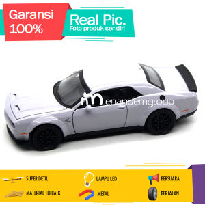 Diecast Miniatur Mainan Mobil Sedan Metal American Muscle Car Challenger SRT Hellcat Redeye 1/32