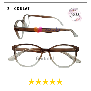GRATIS KOTAK CASE - Kacamata Pelindung Debu Bisa Untuk Fashion Gaya Lensa Transparan Normal Netral Untuk PRIA WANITA Dewasa Remaja Warna Frame Bening Jelly Gradasi Gaya Korea Style TERBARU