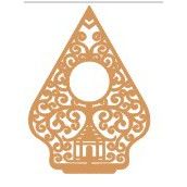 Gunungan Kayu MDF t. 85 / 12 / 15 / 17 / 20 cm Polos / Inisial Untuk Mahar Pernikahan