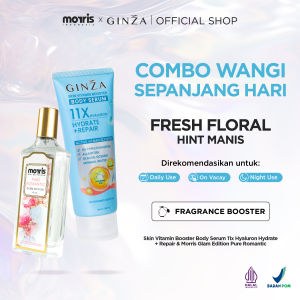 [PAKET BODY SERUM & GLAM ISI 2] Morris GLAM Edition 100ml X GINZA Body Serum 180ML