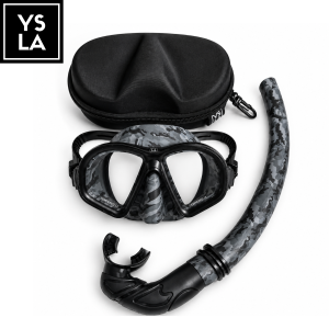 Camouflage Series Kyro Tempered Glass Low Volume Freediving Mask Set