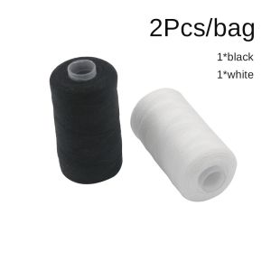LoviRa 500m Sewing Thread 40/2 Type White Black Polyester Thread