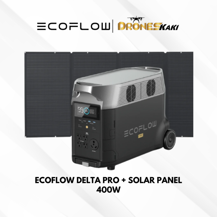 EcoFlow Delta Pro Portable Power Station 3600W (Peak 7200W) + 400W ...