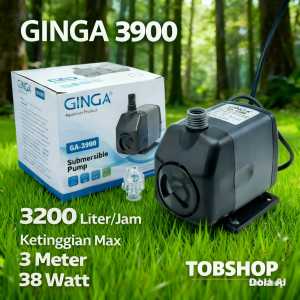 GINGA GA 3900 Mesin Pompa Celup Filter Aquarium Aquascape Air Terjun Kolam Ikan Gelembung Udara Oksigen GA3900