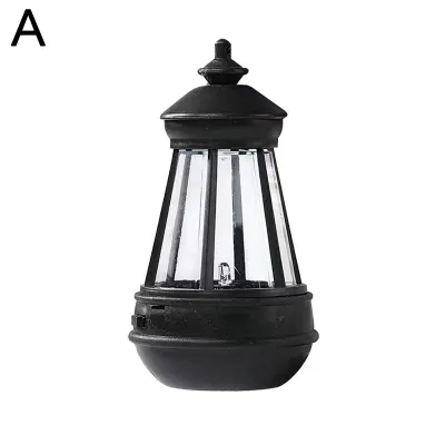 LED Solar Light Retro Kerosene Lamp Solar Powered Candle Outdoor Courtyard Garden Lantern Decor Light Hanging Portable Ligh S1C6