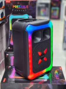 ลำโพงบลูทูธ ดอก8นิ้ว KTS-2452 แถมไมค์ลอย รองรับAUX TF USB ปรับ-ปิดไฟได้ กำลังขับ12W เพิ่ม-ลดเสียงได้ เชื่อม2เครื่องได้ ลำโพงเบสแน่น