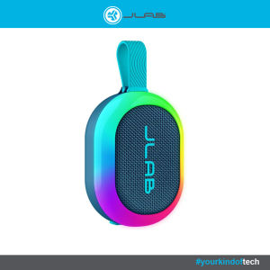 JLab Pop Party Ultra-Portable Bluetooth Speaker 8h Playtime Stereo Pairing RGB Light Easy Handling IP55 Labsync Customize Sound and Lighting