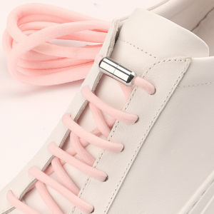 1Pair Fashion Convenient Elastic Semicircular Shoe Laces Shoelace for Sneakers Metal Clasp