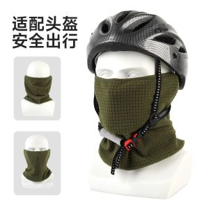 HULEQQI Soft Fleece Neck Warmer Thickened Breathable Fleece Scarf Tube Bandanas Multi-functional Face Outdoor Cycling