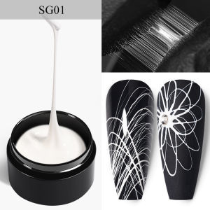 BORN PRETTY 5ml Metallic Painting Gel Polish Nail UV Gel Sparkling Soak Off Gel Nail Art Polish Nail UV Gel Gold Silver Drawing Mirror Glitter Gel Nail