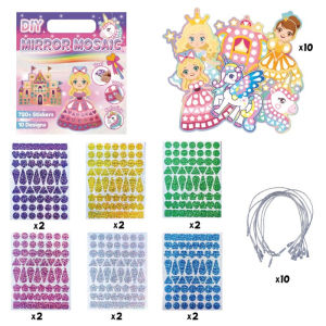 Mirror Mosaic Sticker Kit Diy Craft Set Self Adhesive Acrylic Tiles Handmade Art Activity Home Decor Gift