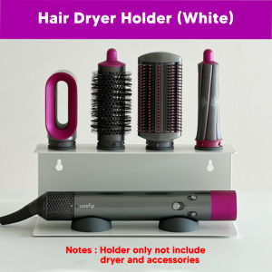 Borong365 Wall Mounted Airwrap Curler Holder Shelf Hair Dryer Holder Rak Curler Rambut Dryer Stand Rak Dryer Rambut