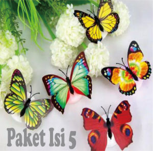 Lampu Kupu-Kupu Tumblr LED Dekorasi Ruangan Lucu Unik / Lampu Hias Dinding / Butterfly