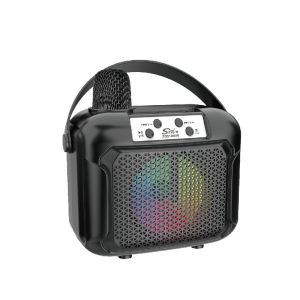 Loa Bluetooth Karaoke Mini SY8 Mẫu Mới Nhỏ Gọn Công Suất 10W - Tặng Kèm 1 Micro Không Dây - Củ loa nghe nhạc