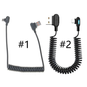 Mạnh mẽ Cáp USB xoay được C Cáp 6A nhanh phí mùa xuân CuộN Thiết kế cáp sạc nhanh cho máy tính bảng điện thoại thông minh