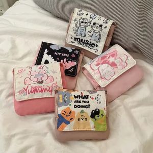 Đáng Yêu Khăn Ăn Vệ Sinh Túi Bảo Quản Di Động Mỹ Phẩm Túi Bảo Quản Dễ Thương Họa Tiết Mèo Ví Sinh Nhật Bé Gái Quà Tặng Giáng Sinh