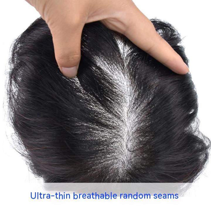 Tse Mens Wig Hair Patch Pu Biological Scalp Hair Patch Real Human