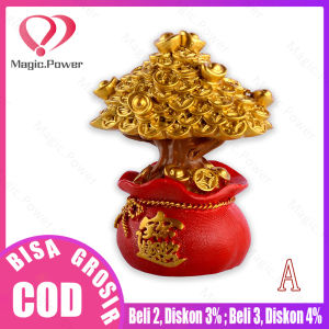 Ornamen Pohon Keberuntungan Feng Shui Bonsai Untuk Indoor / Festival Gift