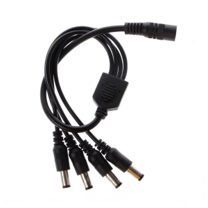 1 Female to 2/3/4/5 Male Plug 5.5x2.1mm Port 12V for DC Power Adapter Splitter C