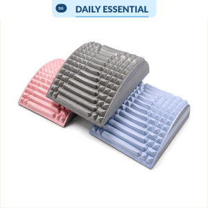 【DAILY ESSENTIAL】 Lumbar Back Stretcher Massage Support EVA Curve with 113 Raised Points for Lower Back Shoulder Foot