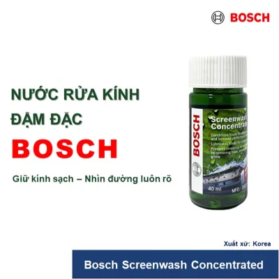 Nước Rửa Kính Lái Ô Tô Đậm Đặc Tiện Dụng BOSCH Screenwash Concentrated Nhập Khẩu Chính Hãng