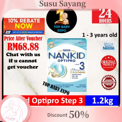 Nestle NANKID OPTIPRO Step 3 (1.2kg / 2.4kg) Exp: 02/2026 Nan (Newest Stock)