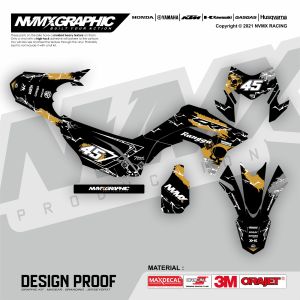 DECAL CRF 150 / STIKER CRF /DECAL CRF / HOLOGRAM / CHROME FULL BODY BISA CUSTOM