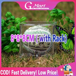 【Baseball Display Box Clear】Quality Acrylic 8cm Baseball Box Display Golf Tennis Ball Transparent Case For Souvenir Storage Box Holder Uv Protection Dust Baseball-Display-Box