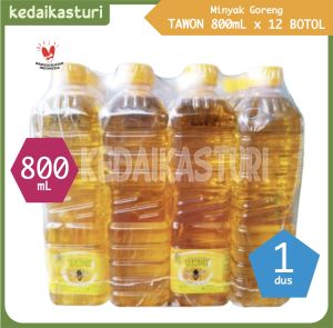 Tawon 800mL Minyak Goreng Rose Brand - 1 Dus x 12 Botol