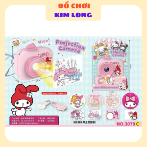 ĐỒ CHƠI MÁY CHỤP ẢNH CHO BÉ CHIẾU ĐÈN HÌNH MÈO KUROMI KITTY THỎ MELODY CINNAMOROLL 3078 QUÀ TẶNG BÉ GÁI