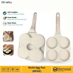 Wajan Panci Penggorengan Telur Pancake 4 Lubang Non Stick Egg Frying Pan Wajan Teflon Telur