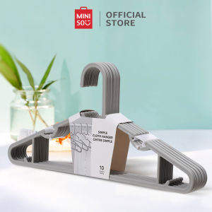 Miniso Official Gantungan baju Simple Clothes Hanger / Gantungan Baju Celana Hanger / gantungan baju 10 Pack